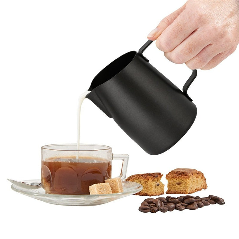 ROKENE Stainless Steel Non-Stick Coating Coffee Pitcher Milk Frothing Mugs Espresso Coffee Pitcher