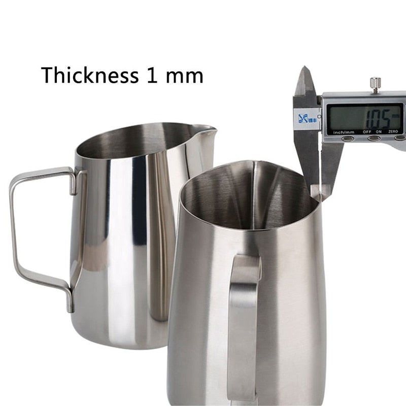 ROKENE Stainless Steel Non-Stick Coating Coffee Pitcher Milk Frothing Mugs Espresso Coffee Pitcher