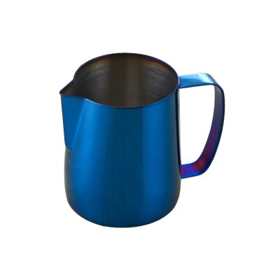 ROKENE Stainless Steel Titanium Blue Espresso Coffee Pitcher In Kitchen Home Coffee Jug Latte Milk