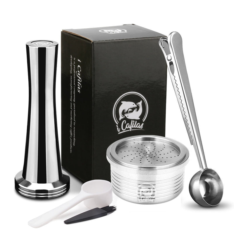 Refillable Lavazza Crema Coffee Capsulas Stainless Steel Reusable Coffee Filter Capsule Cup