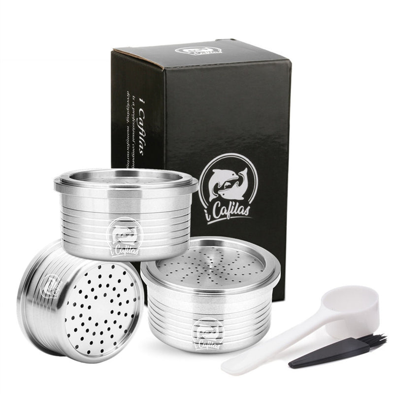 Refillable Lavazza Crema Coffee Capsulas Stainless Steel Reusable Coffee Filter Capsule Cup