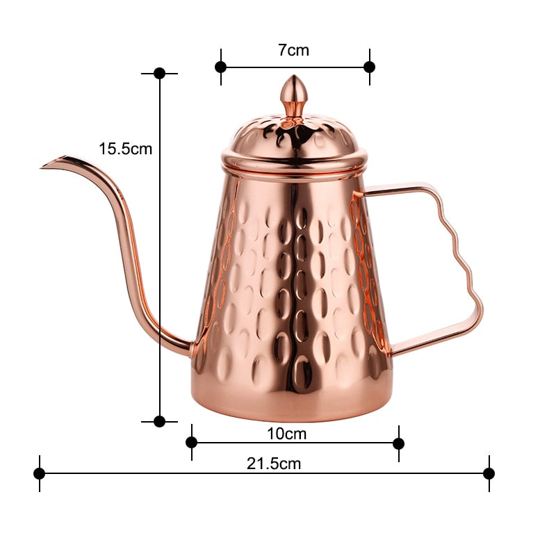 Rokene Coffee Kettle Stainless Steel Pour Over Gooseneck Kettle Hand Drip Tea Pot with Long