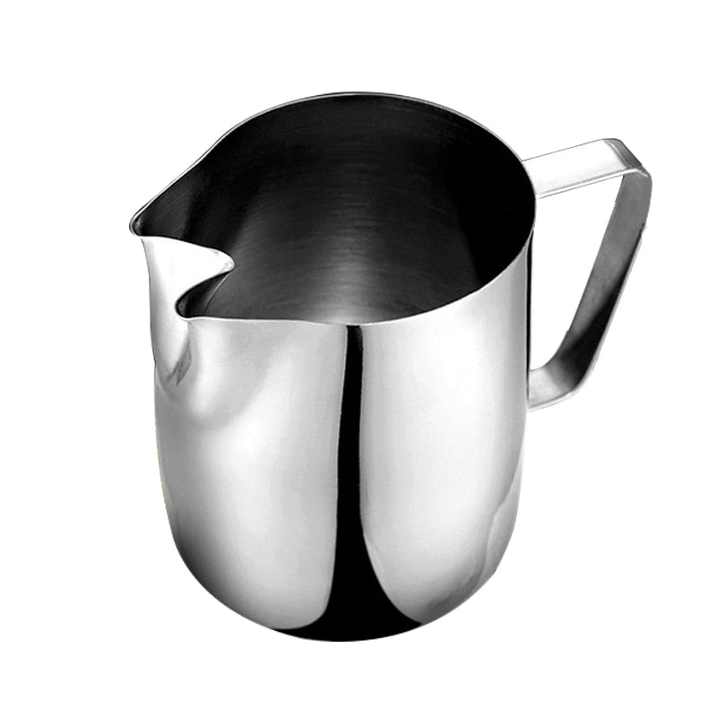 Rokene Stainless Steel Coffee Milk Frothing Pitcher with Double Spouts Coffee Pitcher Barista