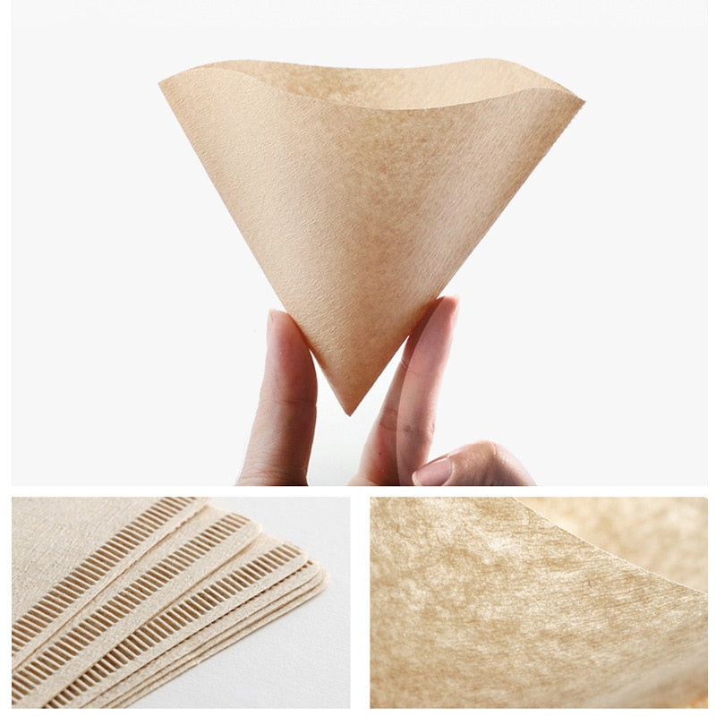 V60 Filter Paper V01 V02 V Shape Drip Coffee Paper Filter 101 102 Pour Over Coffee Filter