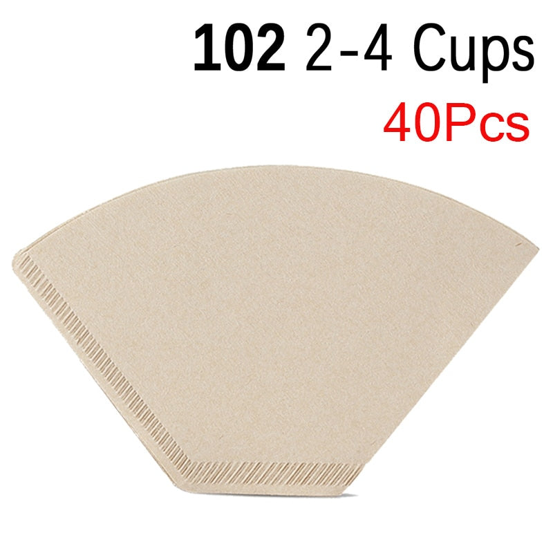 V60 Filter Paper V01 V02 V Shape Drip Coffee Paper Filter 101 102 Pour Over Coffee Filter