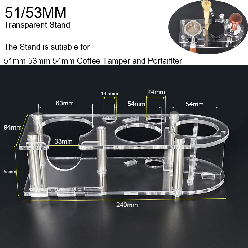 51mm 53mm 58mm 304 Stainless Steel 3 Angled Slopes and Flat Base Double Head Coffee Powder Tamper