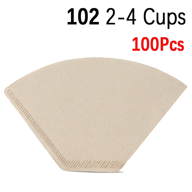 V60 Filter Paper V01 V02 V Shape Drip Coffee Paper Filter 101 102 Pour Over Coffee Filter