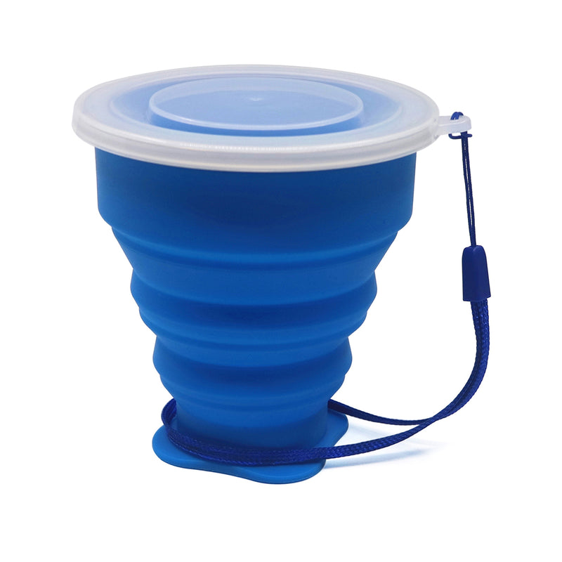 Small Mini Telescopic Portable Silicone Folding Cup With Dstproof Cover Outdoor Coffee Cups Children