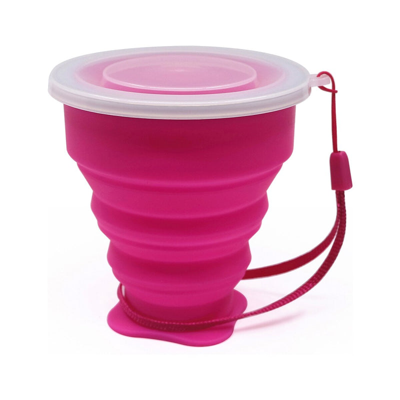 Small Mini Telescopic Portable Silicone Folding Cup With Dstproof Cover Outdoor Coffee Cups Children