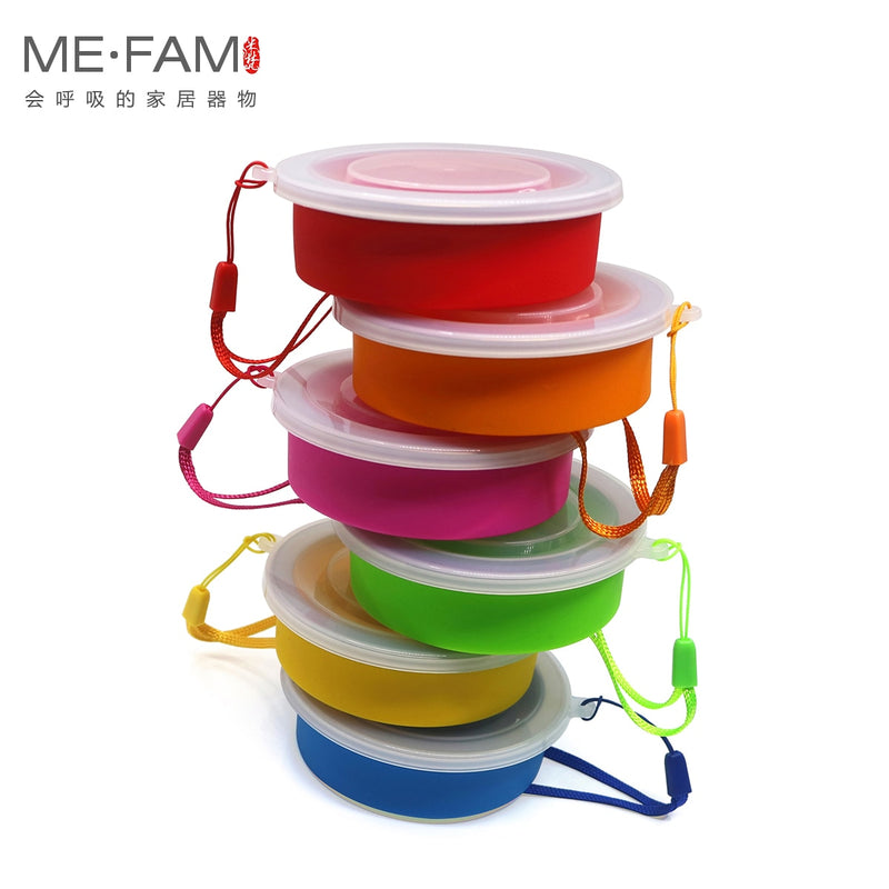 Small Mini Telescopic Portable Silicone Folding Cup With Dstproof Cover Outdoor Coffee Cups Children