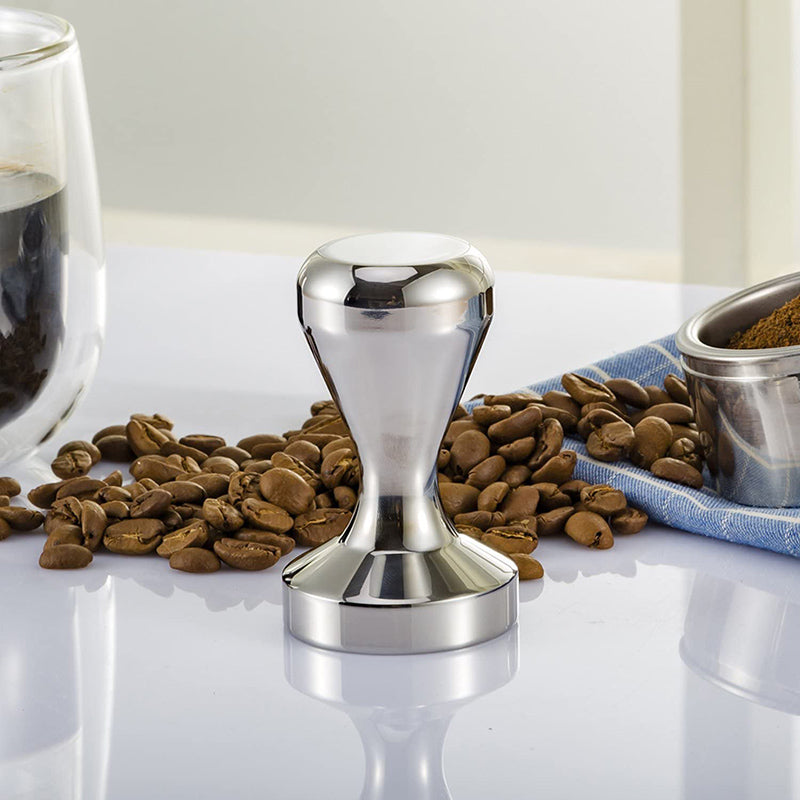 Solid Stainless Steel 49mm 51mm 58mm Coffee Tamper Flat Base Coffee Hammer
