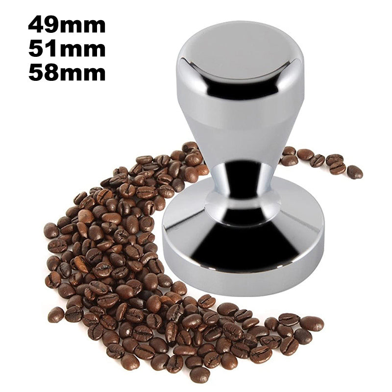 Solid Stainless Steel 49mm 51mm 58mm Coffee Tamper Flat Base Coffee Hammer
