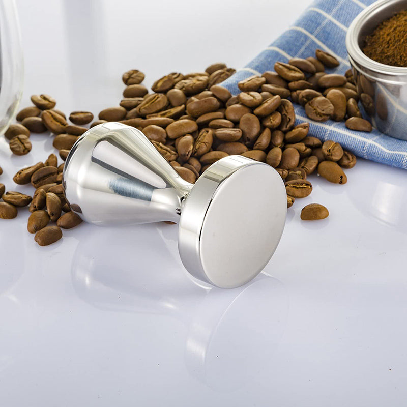 Solid Stainless Steel 49mm 51mm 58mm Coffee Tamper Flat Base Coffee Hammer