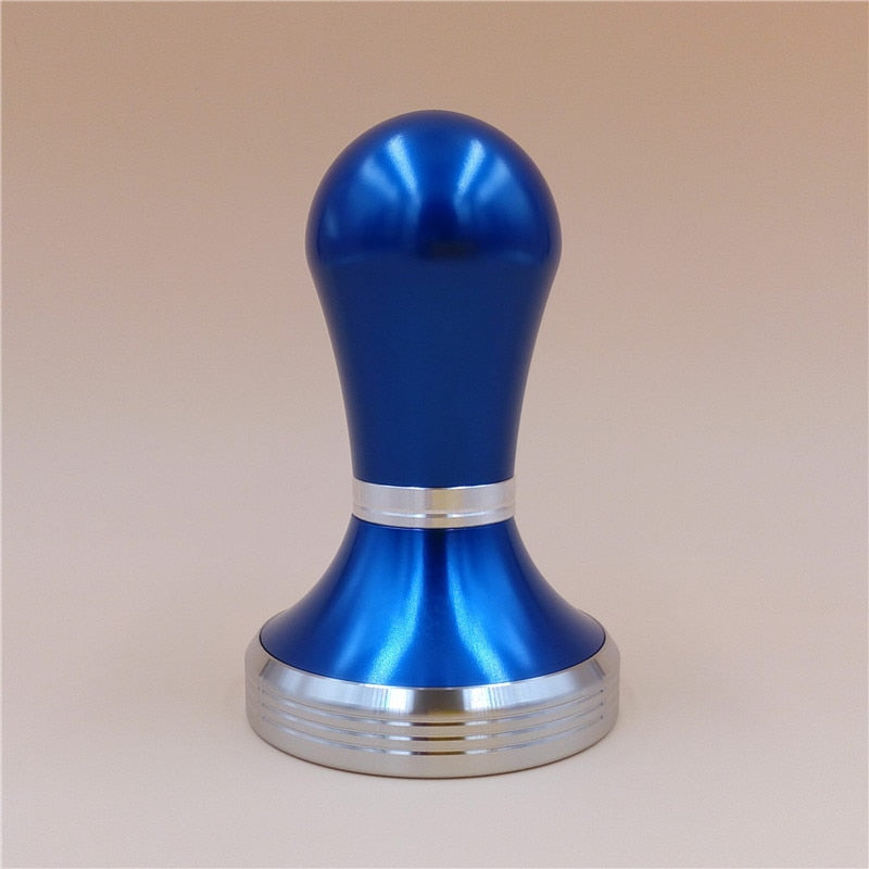 Stainless Steel 51mm Coffee Tamper Blue DIY Barista Espresso maker Grinder Handmade