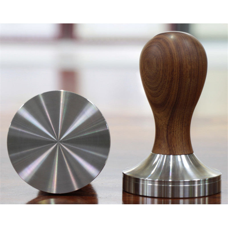 Stainless Steel 57.5mm 58mm Wooden Handle Coffee Tamper Barista Espresso Tamper Coffee Bean