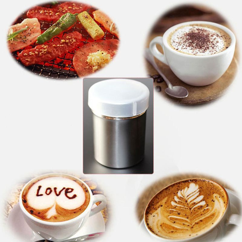 Stainless Steel Chocolate Shaker Cocoa Flour Salt Powder Icing Sugar Coffee Sifter Shaker Coffee