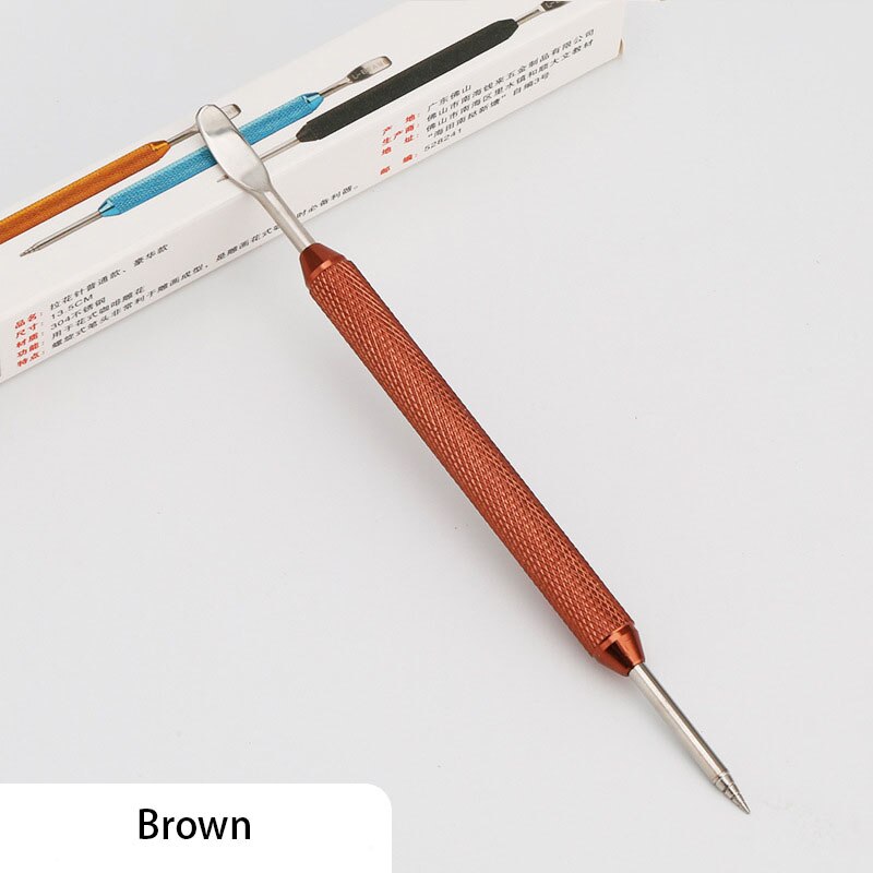 Stainless Steel Coffee Pull Flower Needle Carved Stick Decorative Art Pen Fancy Cafe Tool