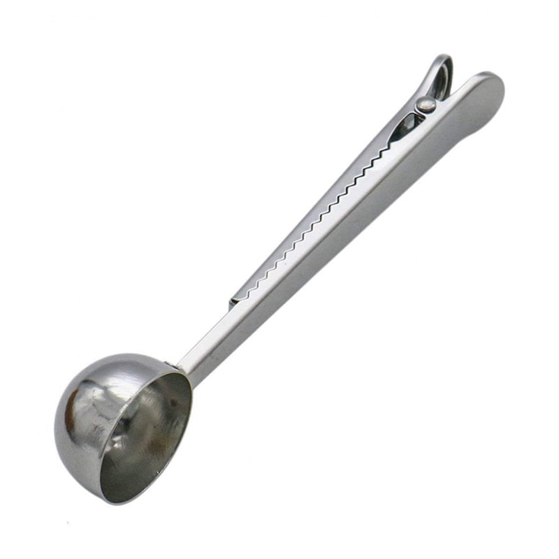 Stainless Steel Coffee Spoon Clip Gold Silver Coffee Tea Measure Scoop Metal Measuring Spoon with