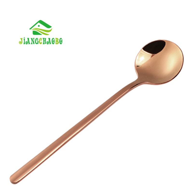 Stainless Steel Long Handle Stirring Spoon Small Spoon Seasoning Coffee Spoon Long Creative Ice