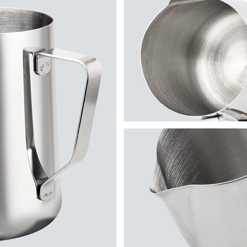 Stainless Steel Milk Frothing Jug Cream Cup Coffee Creamer Latte Art Pitcher With Spout Durable