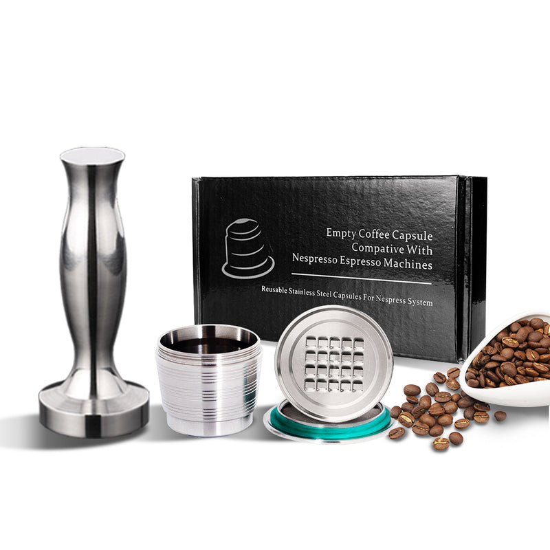 Stainless Steel Nespresso Cafeteira Refillable Capsule Reusable Coffee Filter Dripper