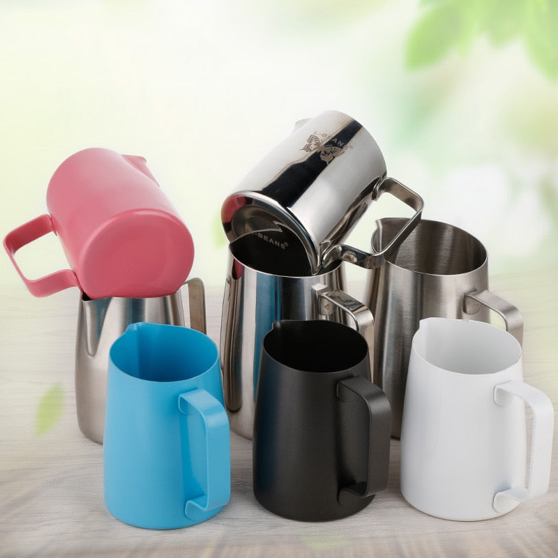 Stainless Steel Non-Stick Coating Coffee Pitcher Milk Frothing Espresso Coffee Pitcher Jug 450ml