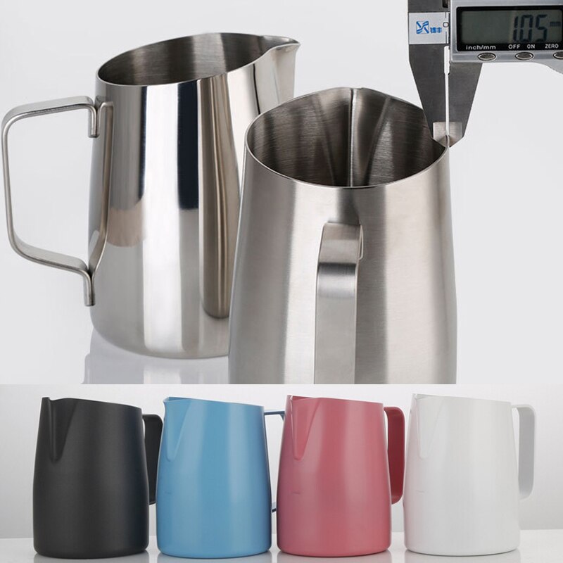 Stainless Steel Non-Stick Coating Coffee Pitcher Milk Frothing Espresso Coffee Pitcher Jug 450ml