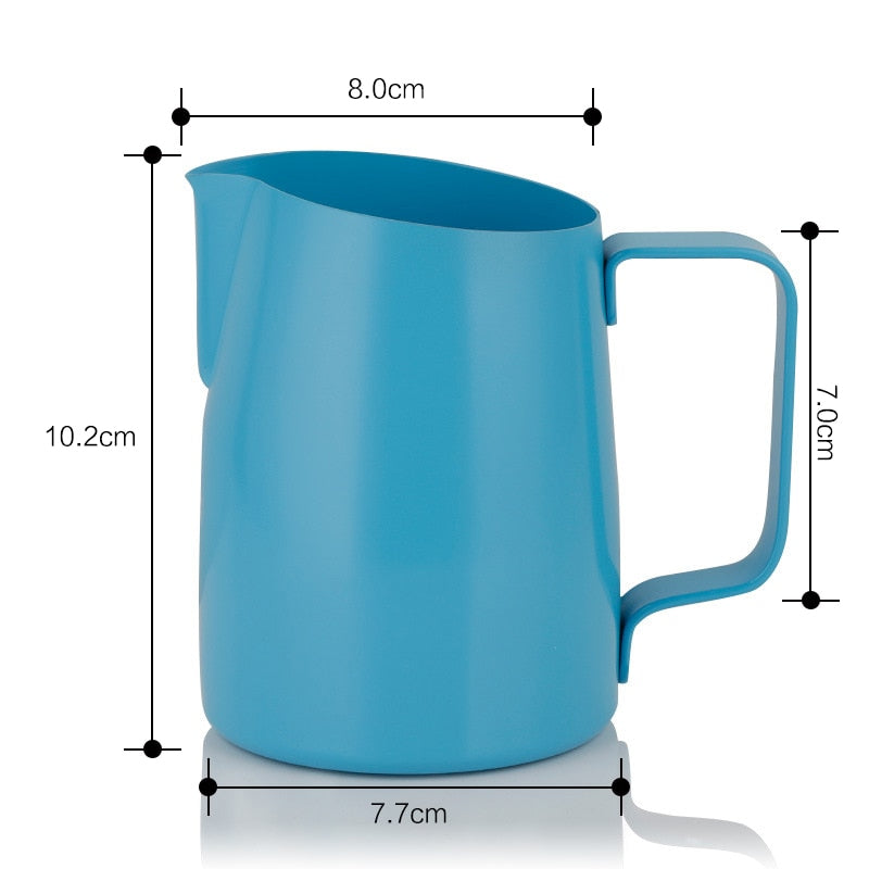 Stainless Steel Non-Stick Coating Coffee Pitcher Milk Frothing Espresso Coffee Pitcher Jug 450ml