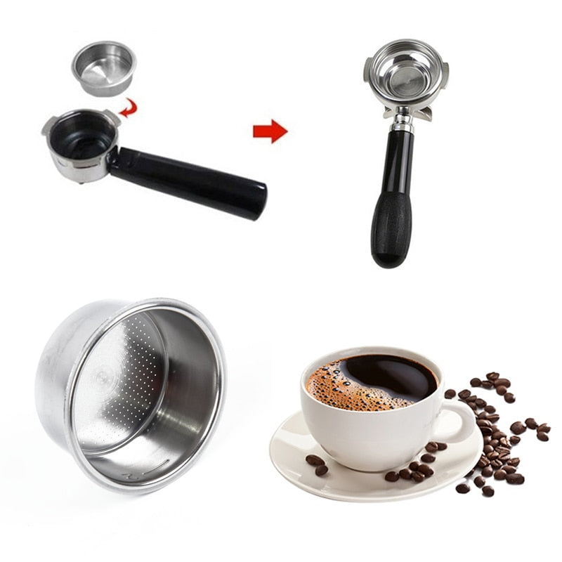 Stainless Steel Porous Filter Bowl Basket For Espresso/Machine Coffee Maker Part