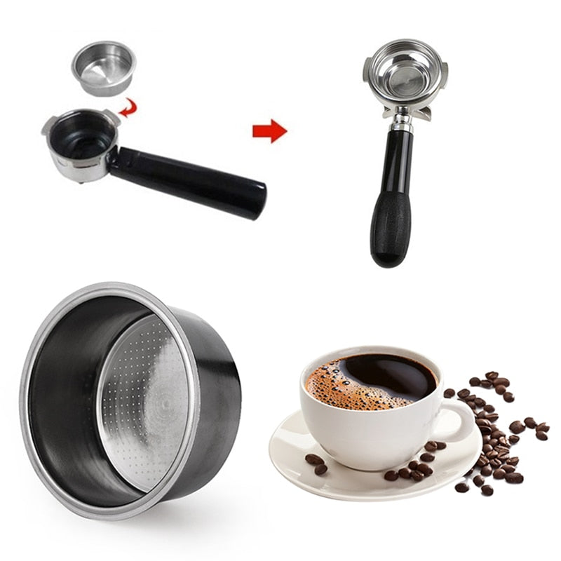 Stainless Steel Porous Filter Bowl Basket For Espresso/Machine Coffee Maker Part