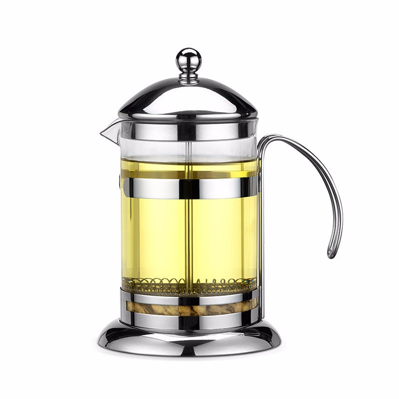 Stainless Steel Portable French Press Coffee Pot Tea Maker Machine Moka With Strainer Filter