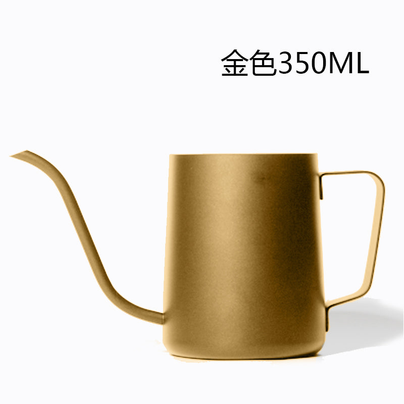 Stainless Steel Thickened Thin Mouth Pots Drip Coffee Pot Gooseneck Spout Long Mouth Coffee Kettle