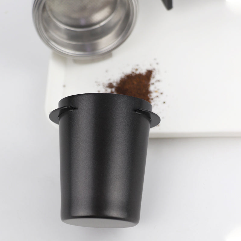 Stainless Steel Coffee Dosing Cup Powder Feeder Part Espresso Machine Dosing Cup