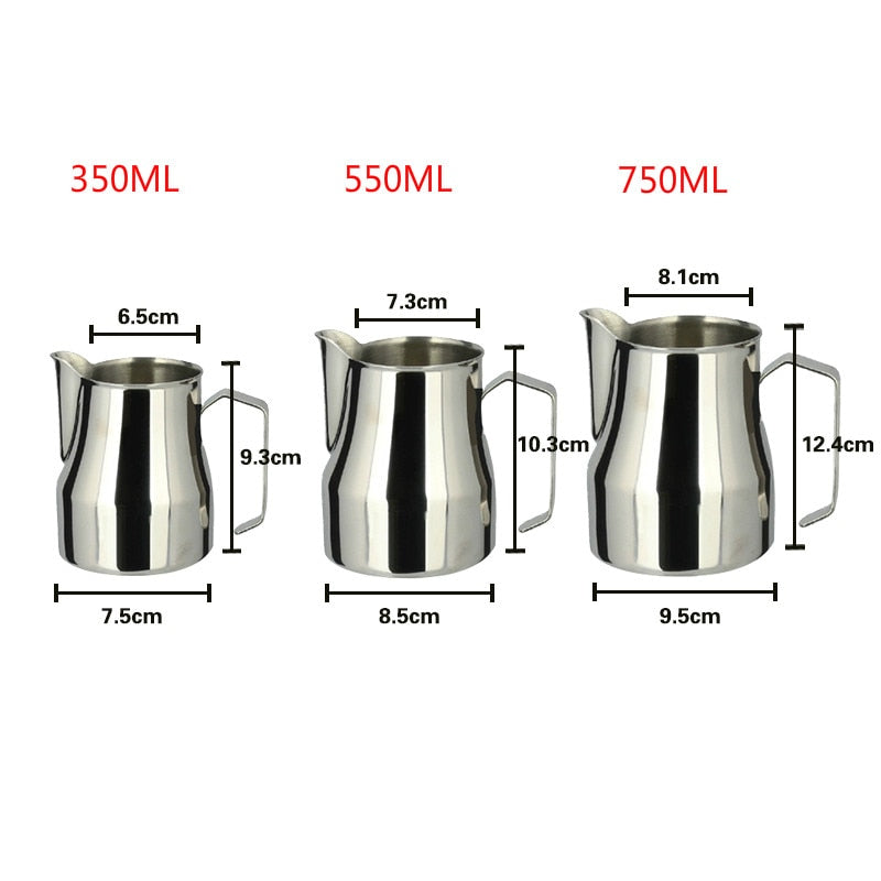 Thick Stainless Steel Milk Jug Espresso cups Art Cup Tool Barista Craft Coffee Moka Cappuccino Latte