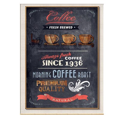 Vintage Coffee Canvas Art Painting Poster Quadros de parede  Wall Pictures For Pictures Living Room