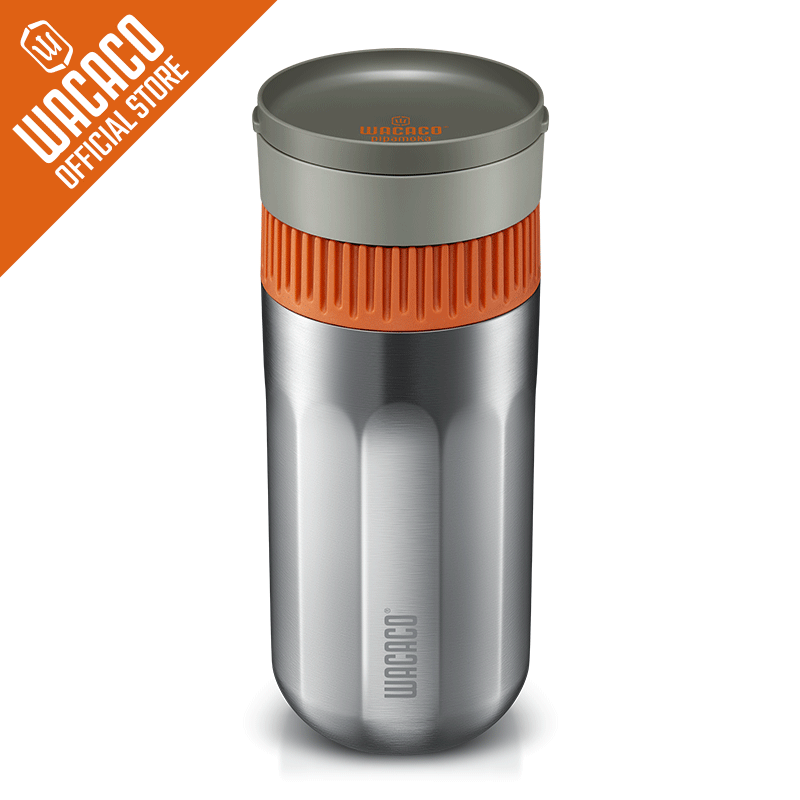 WACACO Pipamoka, All-in-one Vacuum Pressured Portable Coffee Maker, Insulated Travel Mug, Hand Powered