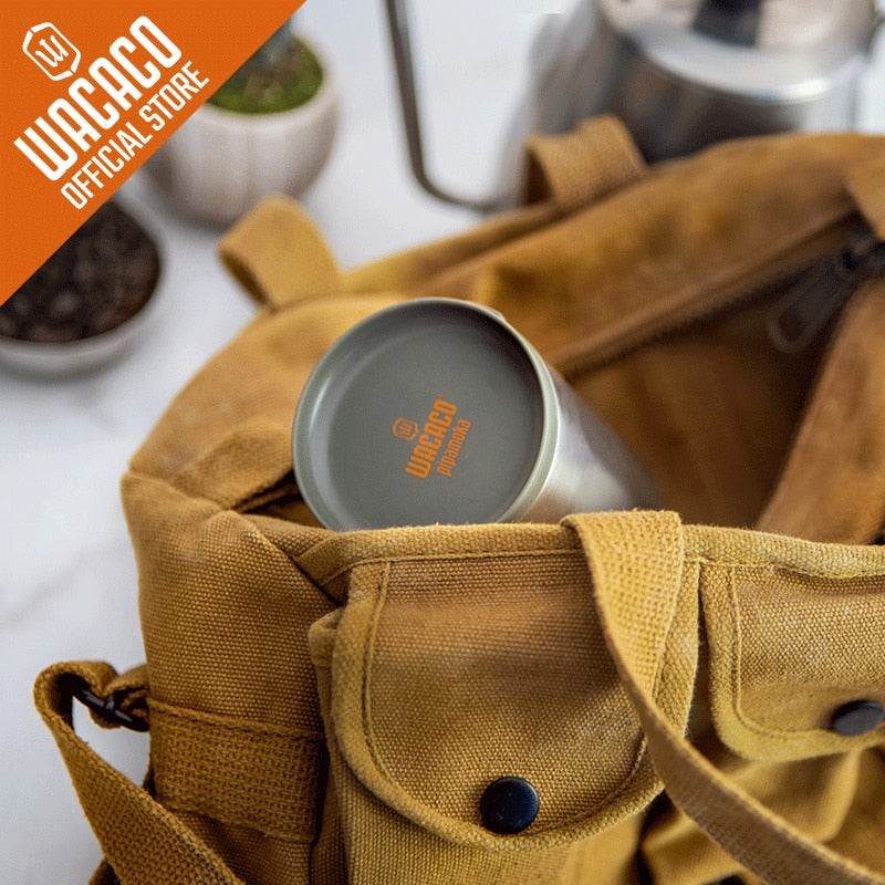 WACACO Pipamoka, All-in-one Vacuum Pressured Portable Coffee Maker, Insulated Travel Mug, Hand Powered
