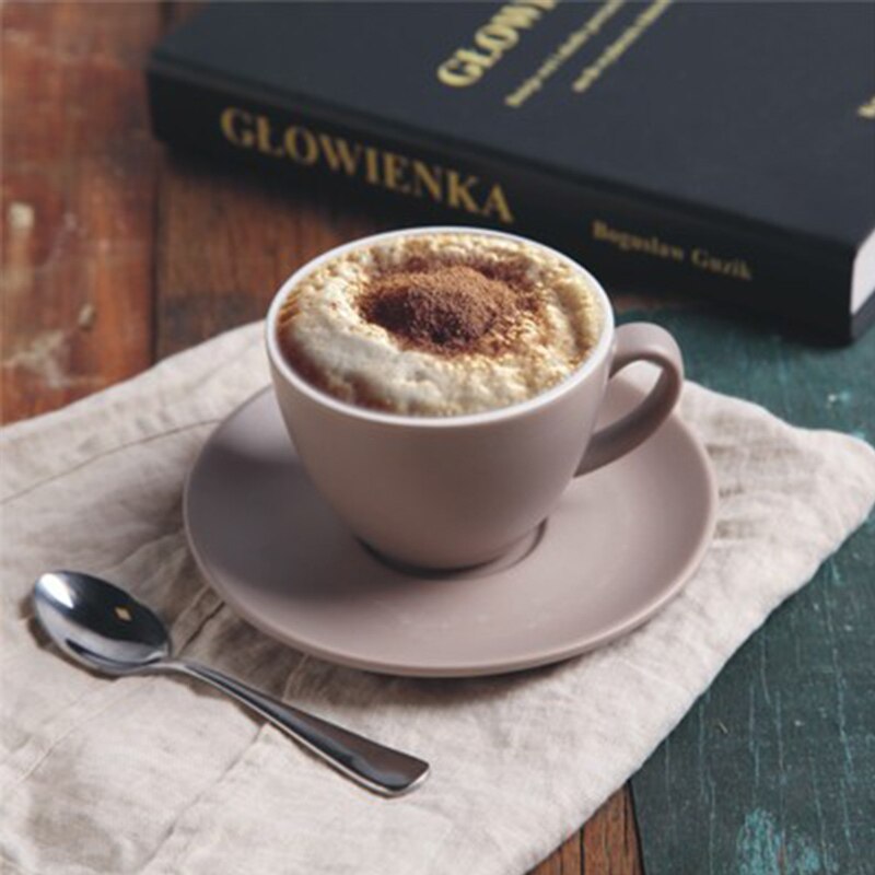 Wourmth 200ML European Style Bone China Coffee Cup and Saucer Set Creative  Ceramic Tea Cup