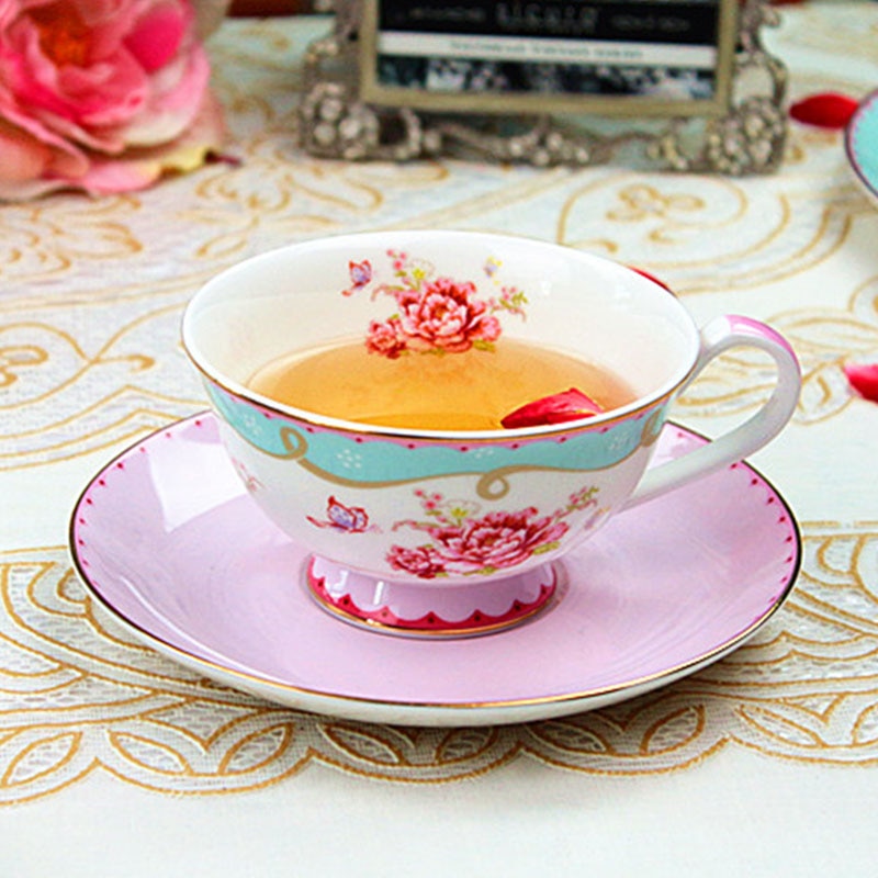 YeFine Ceramics Advanced Porcelain Coffee Cup And Saucer Sets Porcelain Tea Cup Drinkware Birthday