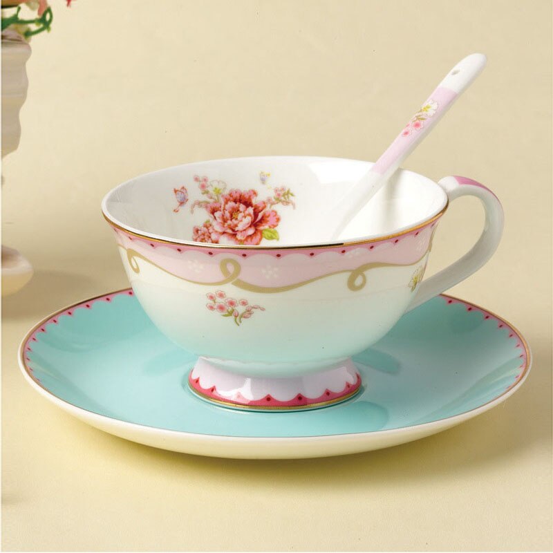 YeFine Ceramics Advanced Porcelain Coffee Cup And Saucer Sets Porcelain Tea Cup Drinkware Birthday
