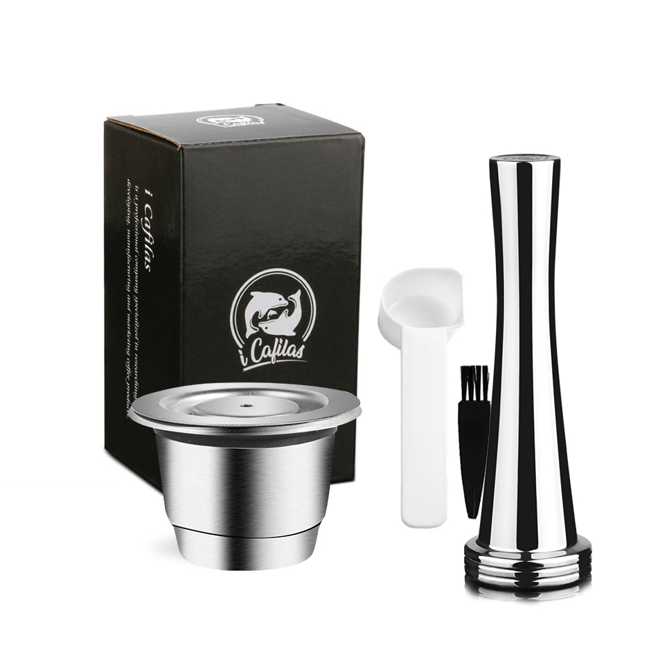 iCafilas Krups Inissia Reusable Coffee Capsule For Nespresso De’Longhi Stainless Steel Espresso Pod