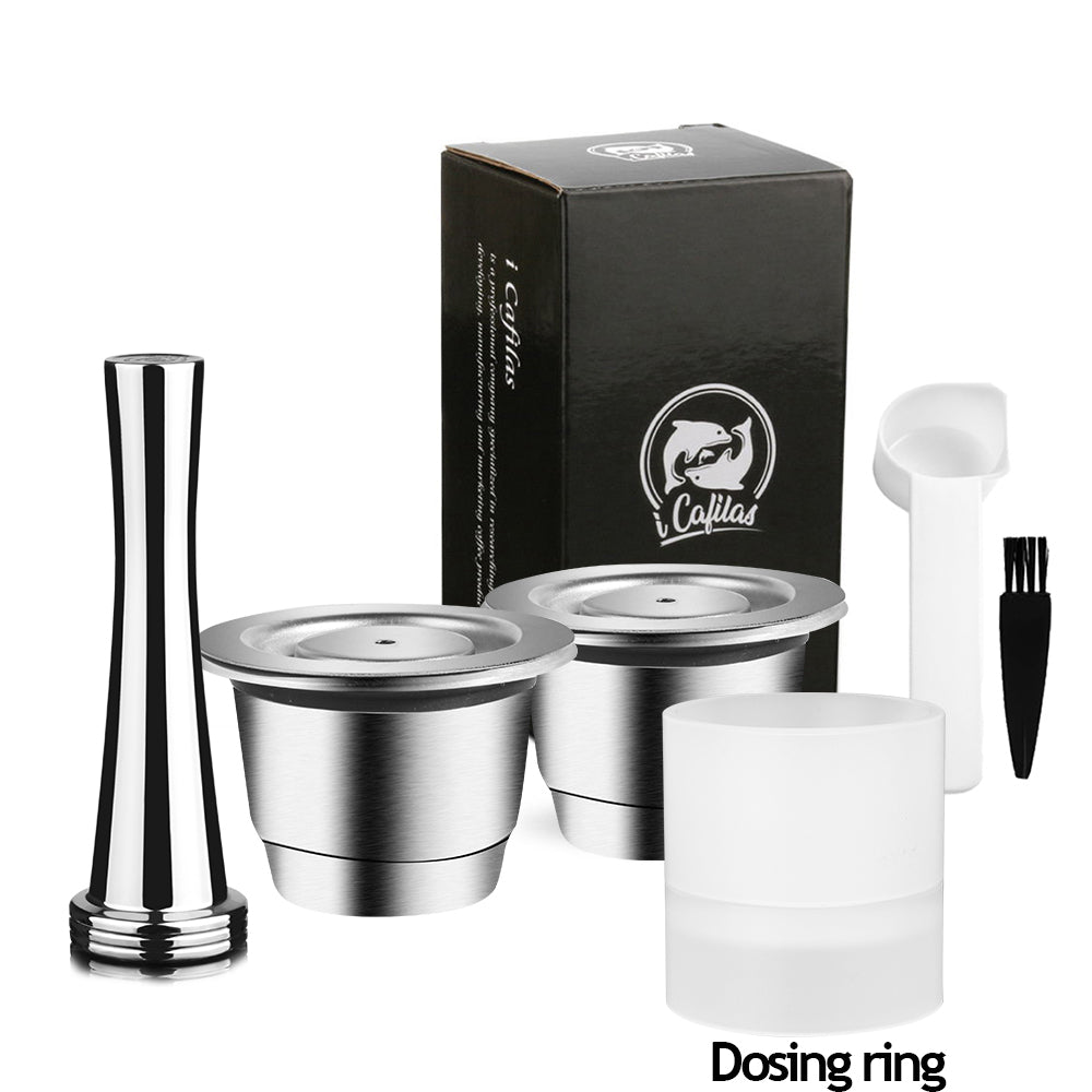 iCafilas Krups Inissia Reusable Coffee Capsule For Nespresso De’Longhi Stainless Steel Espresso Pod